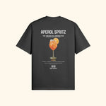 Portraits de Famille Liquid The Tee Aperol Spritz Midnight Black Heavy Cotton Back