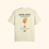 Portraits de Famille Liquid The Tee Aperol Spritz Pastel Cream Heavy Cotton Back