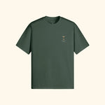 Portraits de Famille Liquid The Tee Espresso Martini Forest Green Heavy Cotton Front