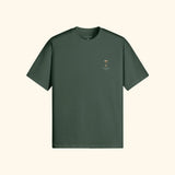 Portraits de Famille Liquid The Tee Espresso Martini Forest Green Heavy Cotton Front