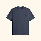 Portraits de Famille Liquid The Tee French 75 Harbor Blue Heavy Cotton Front