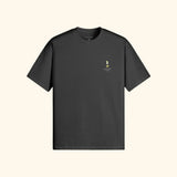 Portraits de Famille Liquid The Tee French 75 Midnight Black Heavy Cotton Front
