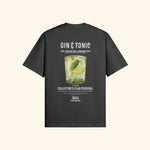 Portraits de Famille Liquid The Tee Gin & Tonic Midnight Black Heavy Cotton Back