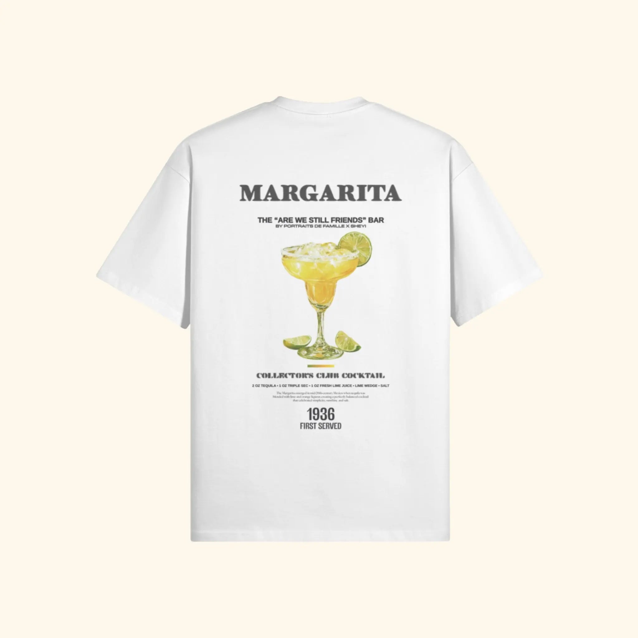 Portraits de Famille Liquid The Tee Margarita Off White Heavy Cotton Back