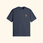 Portraits de Famille Liquid The Tee Negroni Harbor Blue Heavy Cotton Front