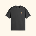 Portraits de Famille Liquid The Tee Negroni Midnight Black Heavy Cotton Front