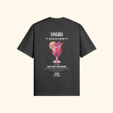 Portraits de Famille Liquid The Tee Sangria Midnight Black Heavy Cotton Back