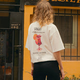 Portraits de Famille Liquid The Tee Sangria Model 4