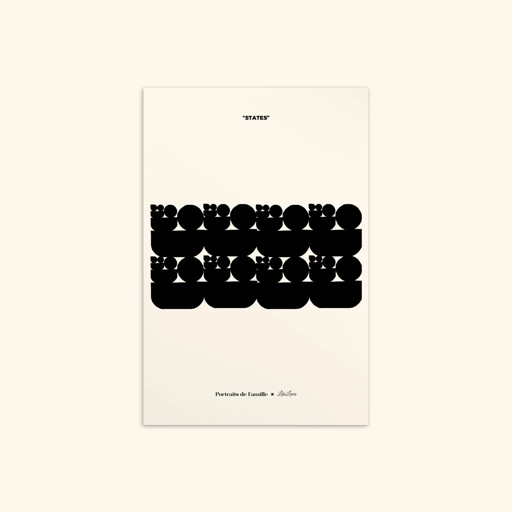 Portraits de Famille States The Postcard Family Matte Paper Front