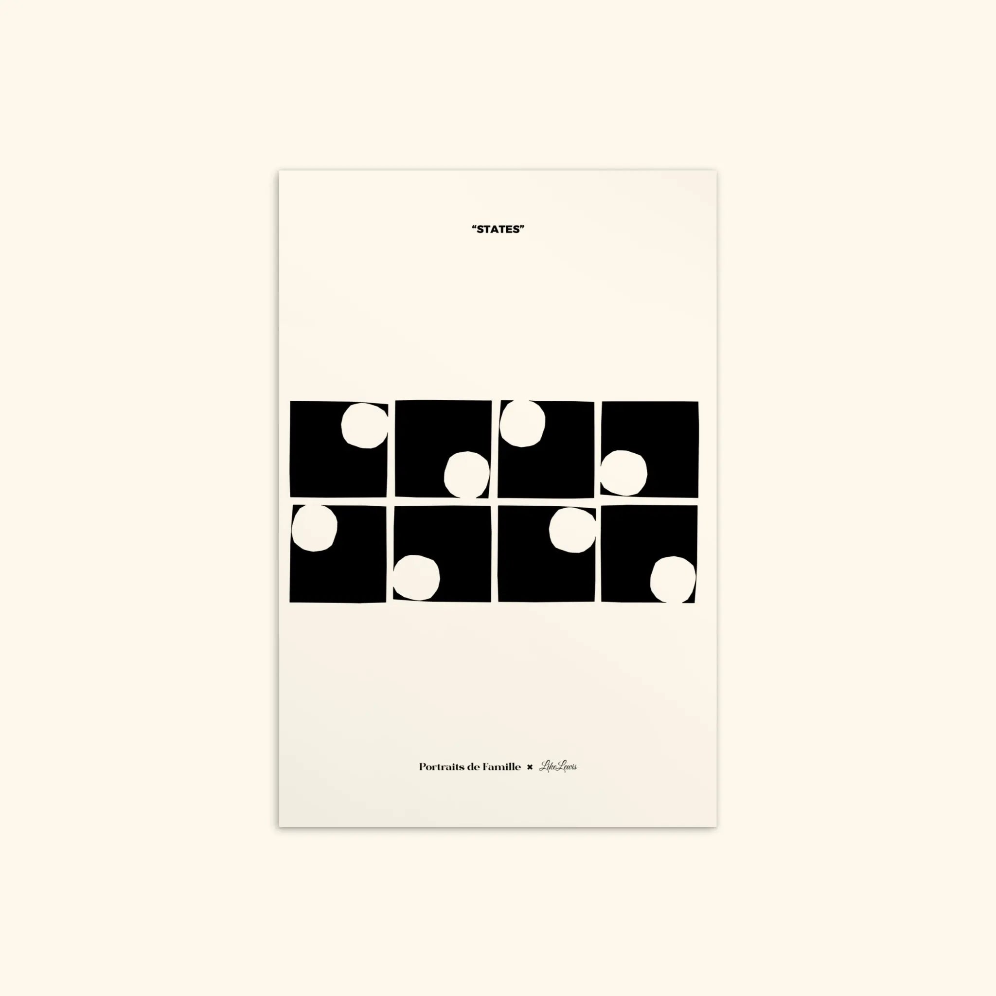 Portraits de Famille States The Postcard Friends Matte Paper Front