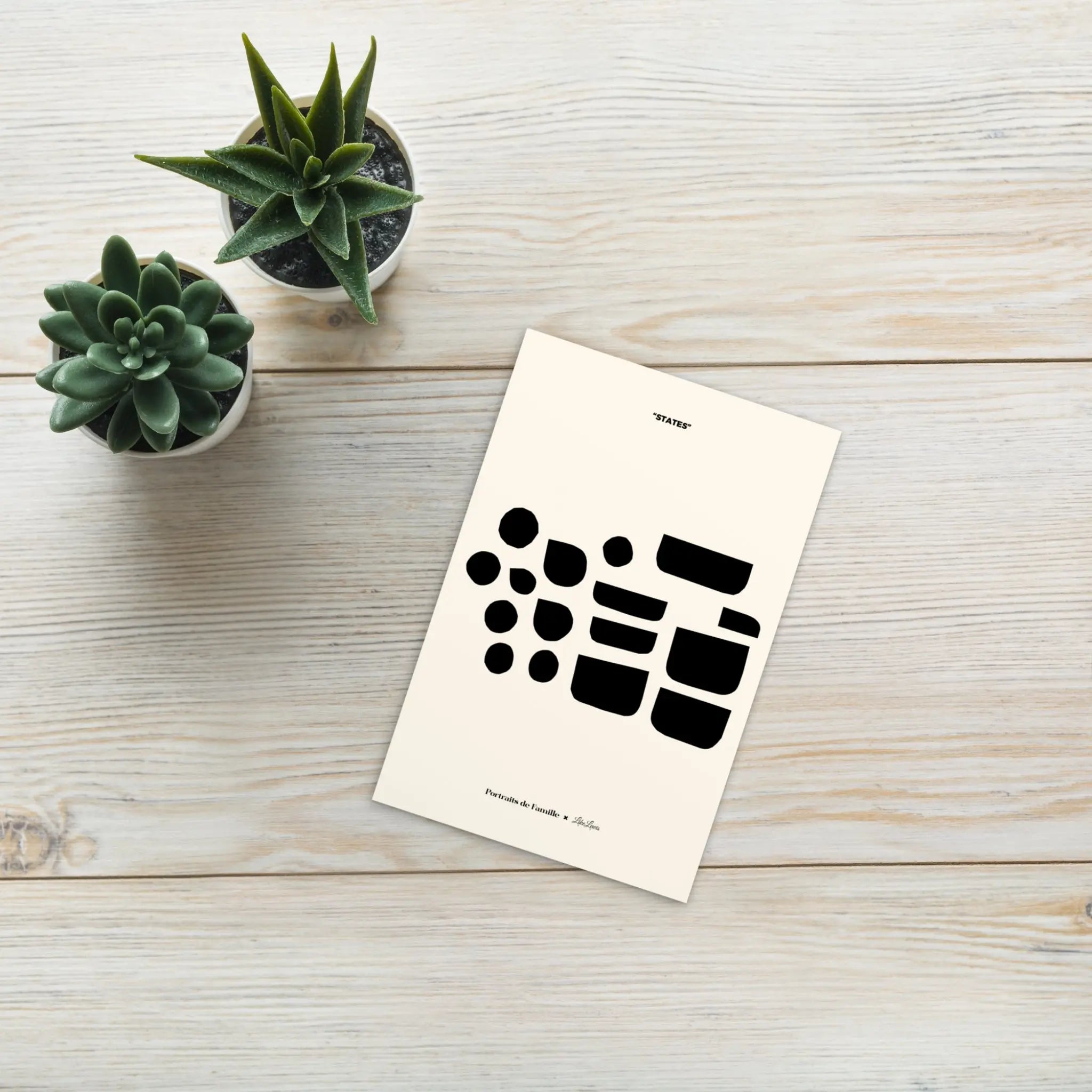 Portraits de Famille States The Postcard Pieces Matte Paper Above
