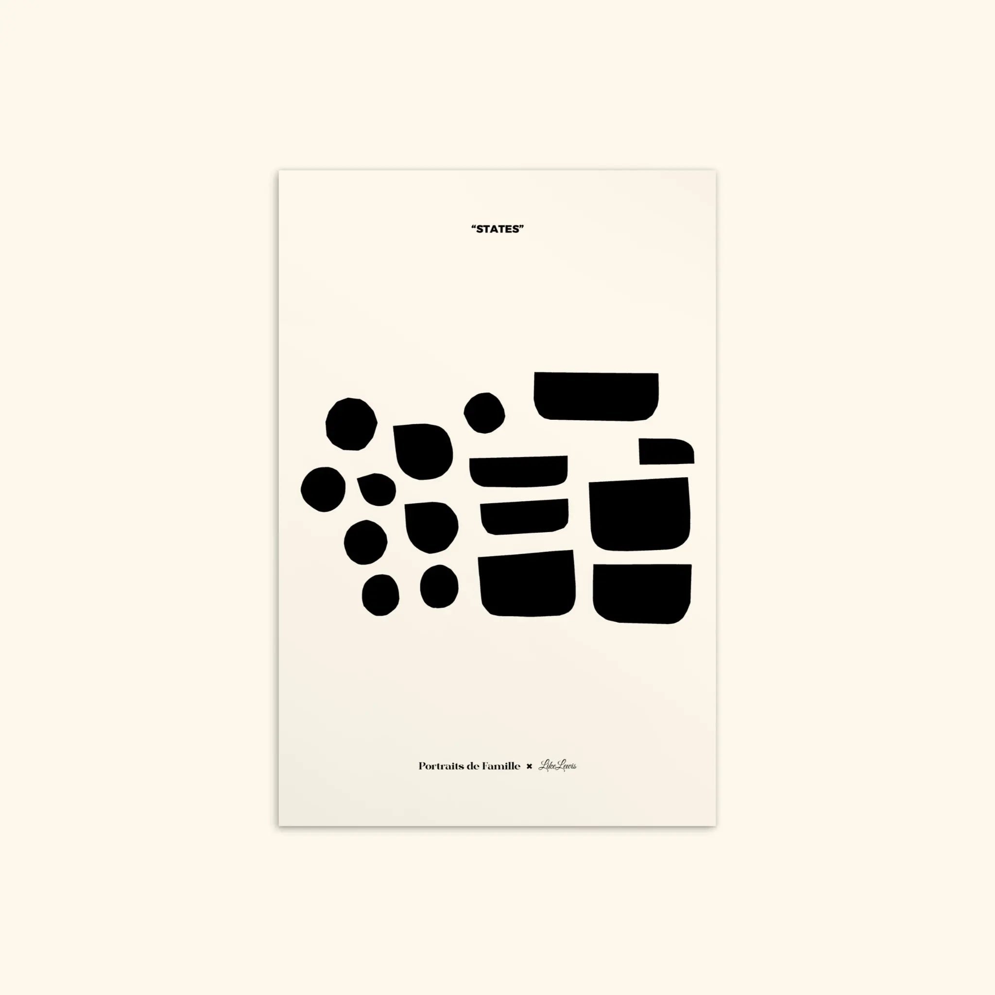 Portraits de Famille States The Postcard Pieces Matte Paper Front