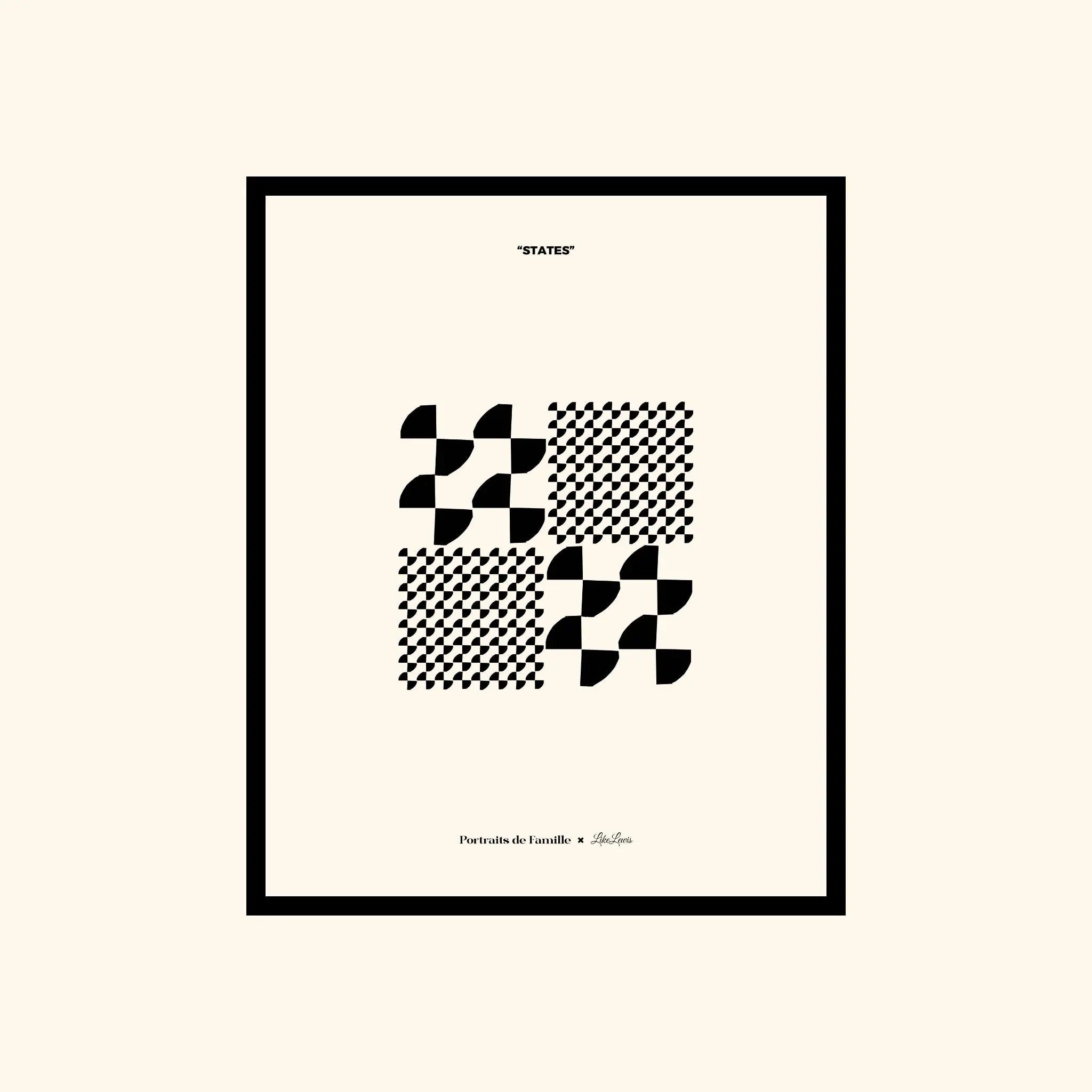 Portraits de Famille States The Print Alien High Quality Unframed Giclee Paper Type Hahnemuehle Pearl Paper