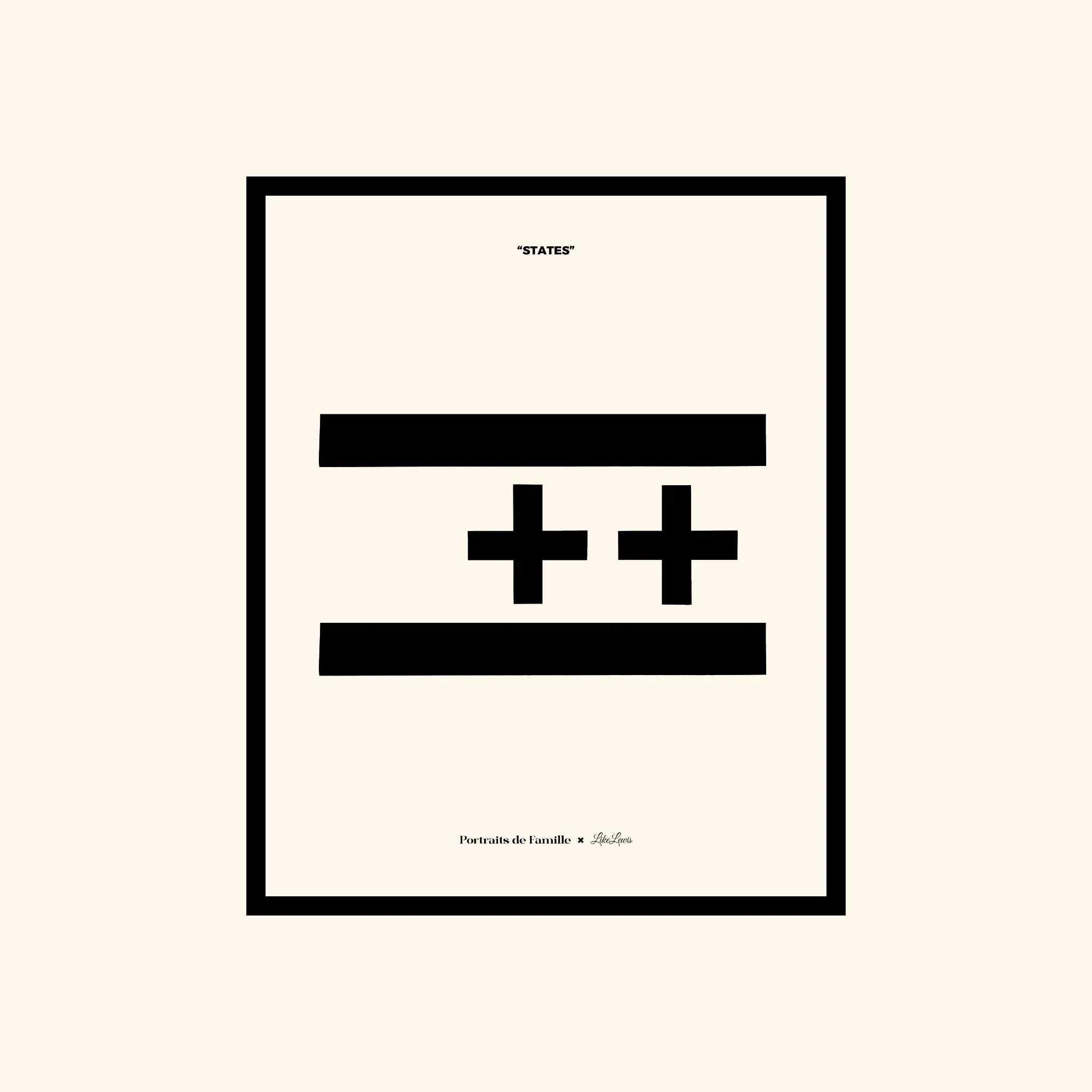 Portraits de Famille States The Print Positive High Quality Unframed Giclee Paper Type Hahnemuehle Pearl Paper