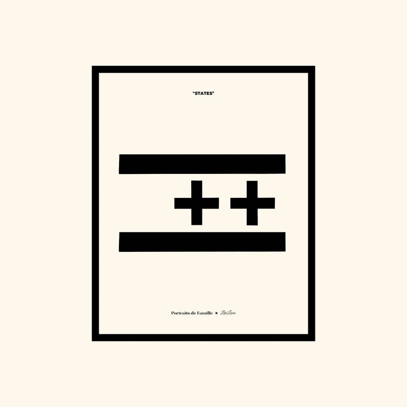 Portraits de Famille States The Print Positive High Quality Unframed Giclee Paper Type Hahnemuehle Pearl Paper
