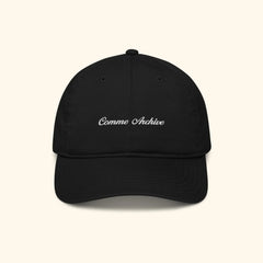 Portraits de Famille The Cap Archive Midnight Black Organic Cotton Front