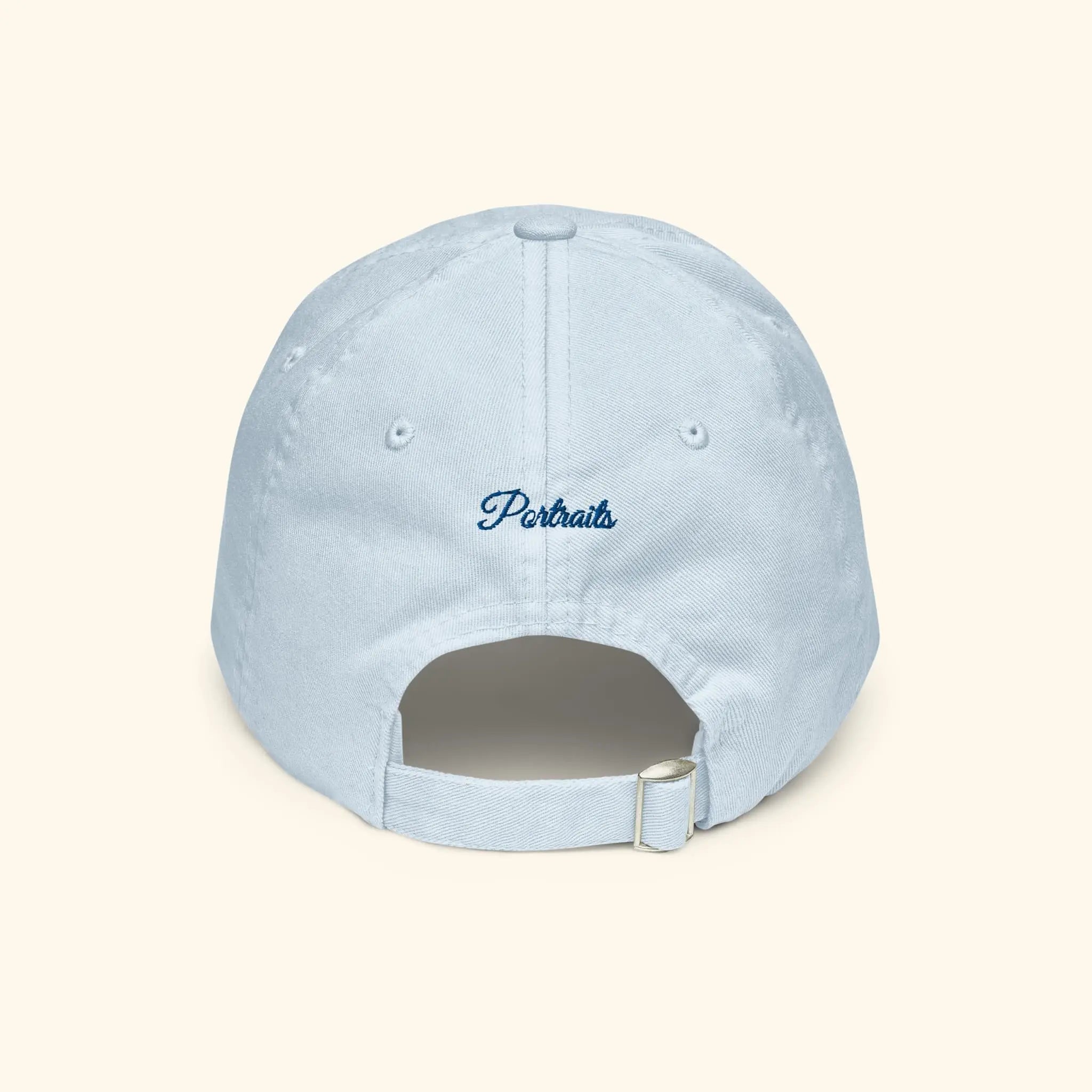 Portraits de Famille The Cap CHIC Pastel Blue Organic Cotton Back