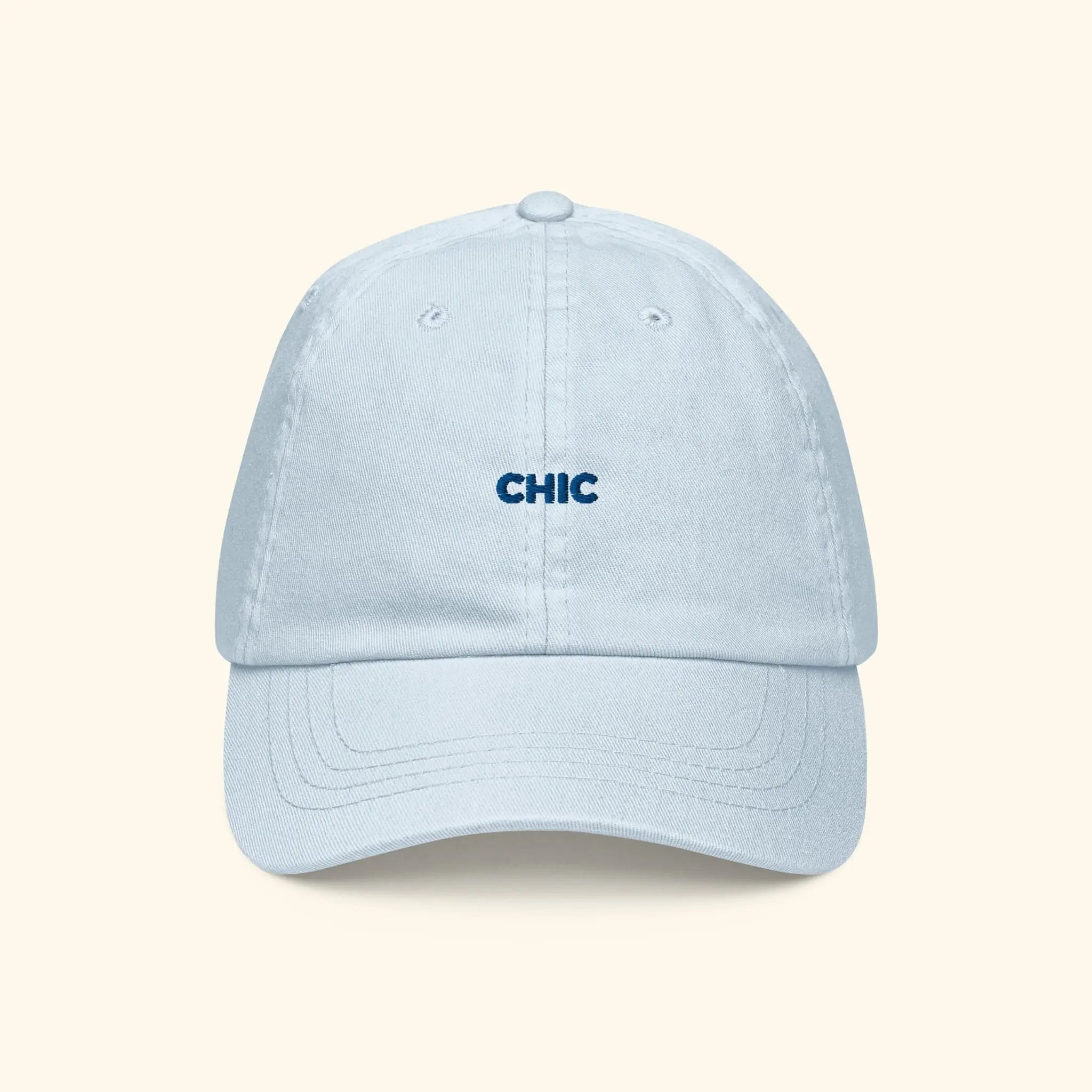 Portraits de Famille The Cap CHIC Pastel Blue Organic Cotton Front