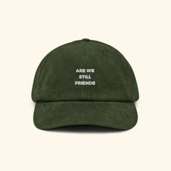Portraits de Famille The Cap Corduroy Forest Green Cotton Front