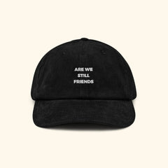 Portraits de Famille The Cap Corduroy Midnight Black Cotton Front