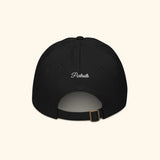 Portraits de Famille The Cap Slogan Midnight Black Organic Cotton Back