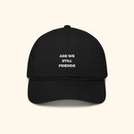 Portraits de Famille The Cap Slogan Midnight Black Organic Cotton Front