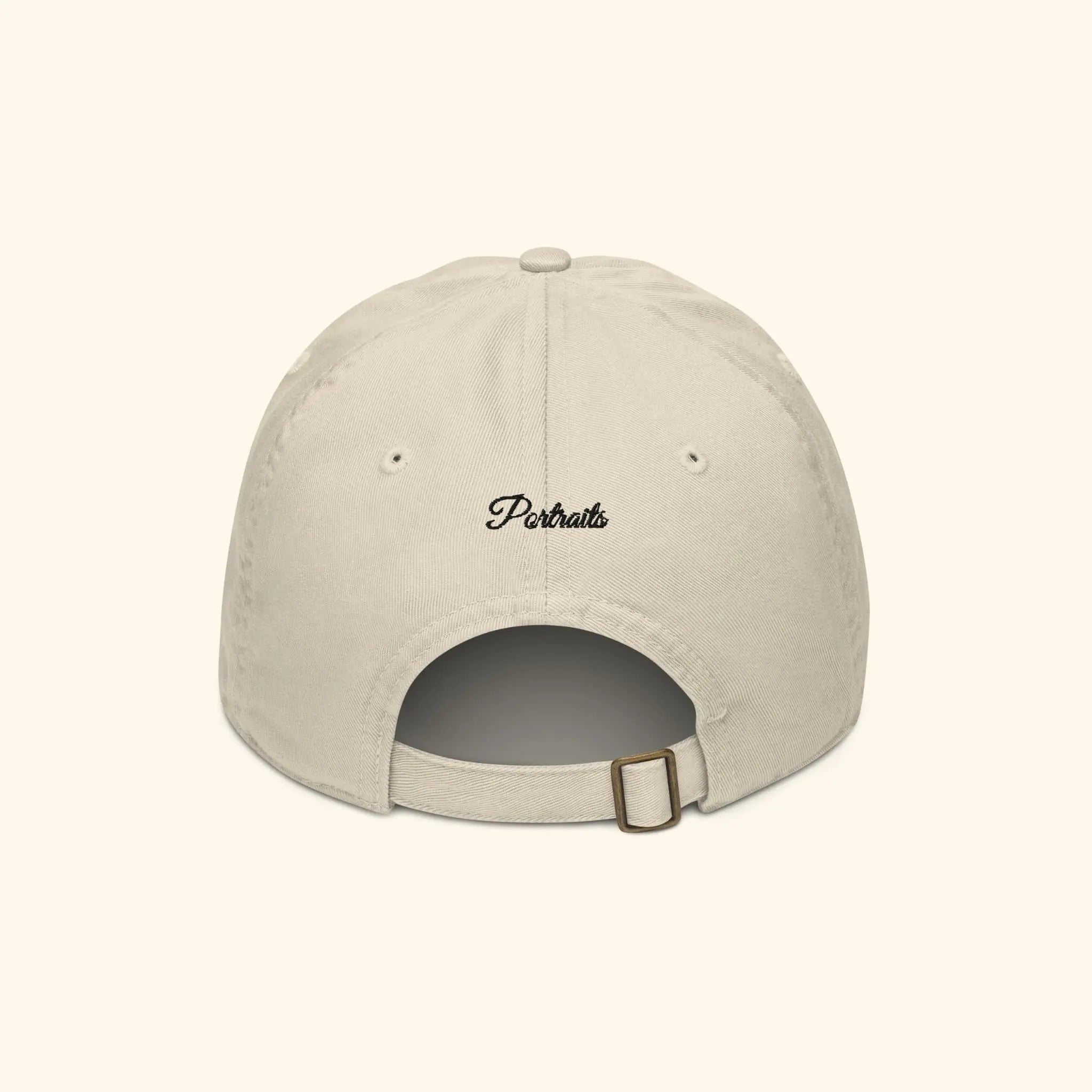 Portraits de Famille The Essentials The Cap Question Gentle Beige Organic Cotton Back