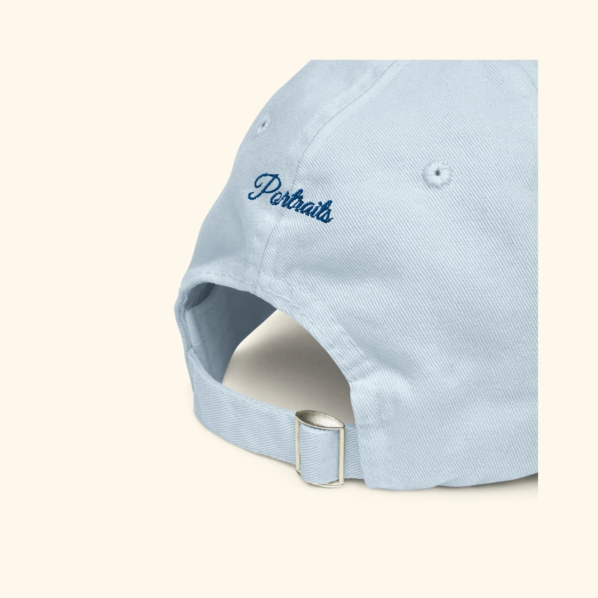 Portraits de Famille The Essentials The Cap Question Pastel Blue Organic Cotton Side