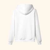 Portraits de Famille The Essentials The Hoodie Logo Embroidered Off White Heavy Cotton Back