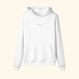 Portraits de Famille The Essentials The Hoodie Logo Embroidered Off White Heavy Cotton Front