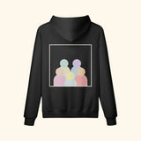 Portraits de Famille The Essentials The Hoodie Logo Midnight Black Heavy Cotton Back
