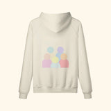 Portraits de Famille The Essentials The Hoodie Logo Pastel Beige Heavy Cotton Back