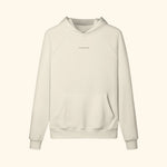Portraits de Famille The Essentials The Hoodie Logo Pastel Beige Heavy Cotton Front