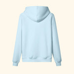 Portraits de Famille The Essentials The Hoodie Pass Embroidered Azure Whisper Heavy Cotton Back