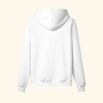 Portraits de Famille The Essentials The Hoodie Pass Embroidered Off White Heavy Cotton Back