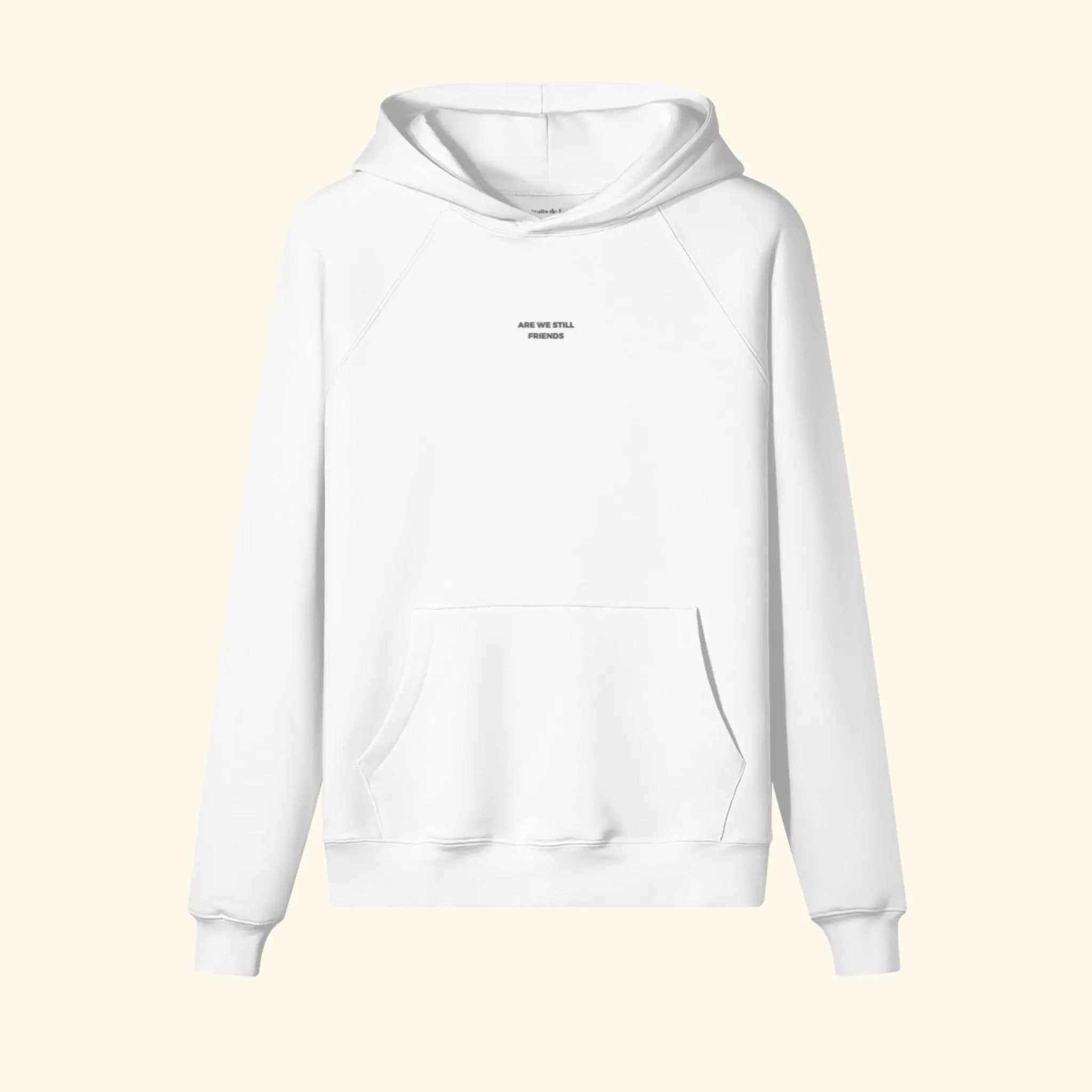 Portraits de Famille The Essentials The Hoodie Pass Embroidered Off White Heavy Cotton Front
