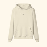 Portraits de Famille The Essentials The Hoodie Pass Embroidered Pastel Beige Heavy Cotton Front