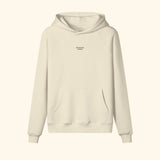Portraits de Famille The Essentials The Hoodie Pass Embroidered Pastel Beige Heavy Cotton Front