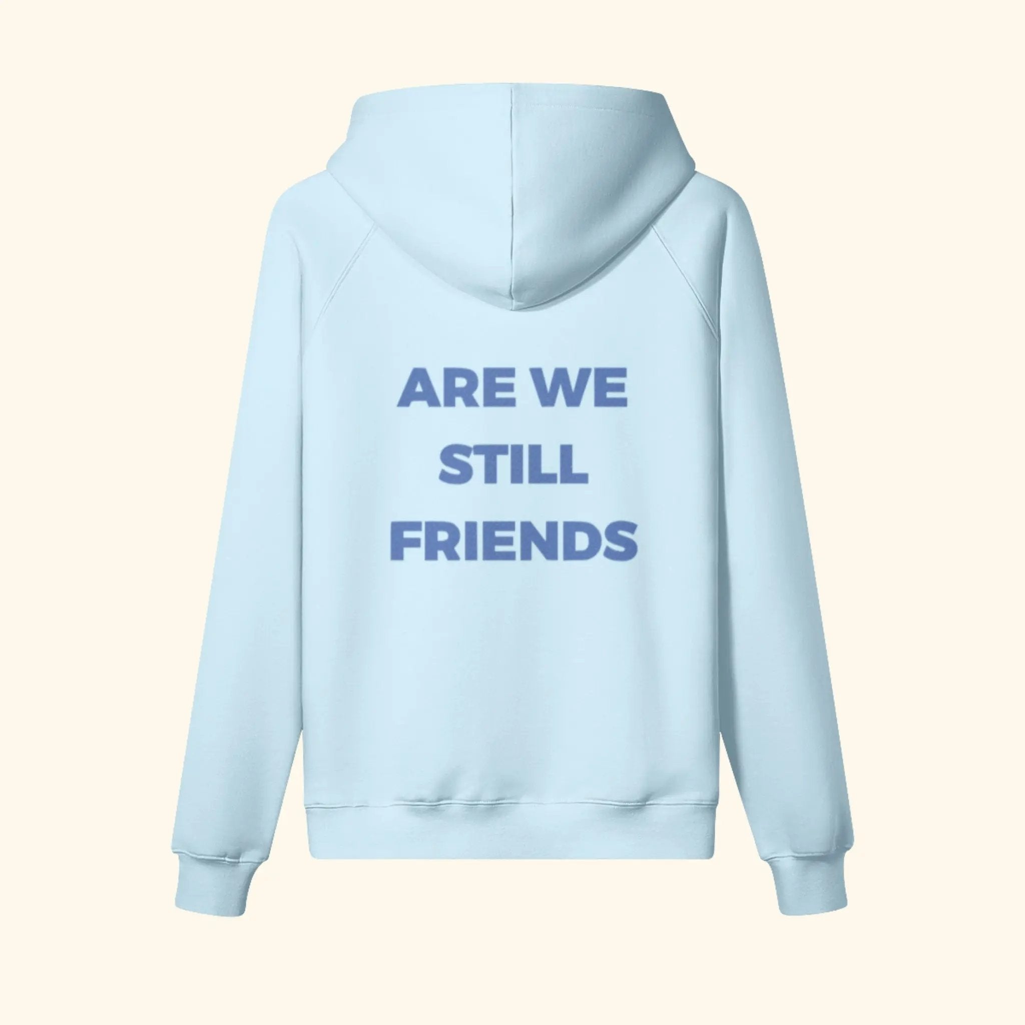 Portraits de Famille The Essentials The Hoodie Question Embroidered Azure Whisper Heavy Cotton Back