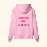 Portraits de Famille The Essentials The Hoodie Question Embroidered Flamingo Pink Heavy Cotton Back