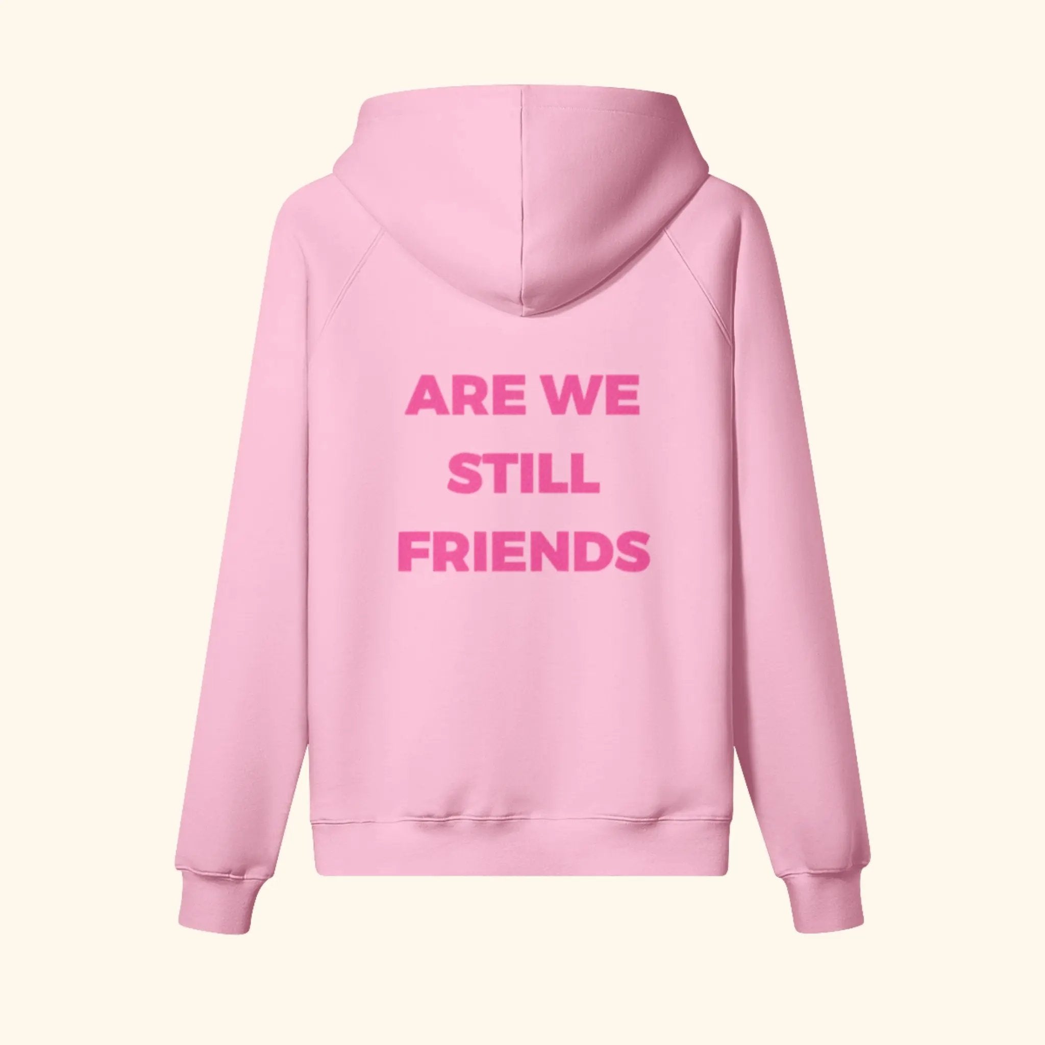 Portraits de Famille The Essentials The Hoodie Question Embroidered Flamingo Pink Heavy Cotton Back