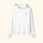 Portraits de Famille The Essentials The Hoodie Question Embroidered Off White Heavy Cotton Front