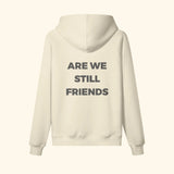 Portraits de Famille The Essentials The Hoodie Question Embroidered Pastel Beige Heavy Cotton Back