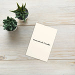 Portraits de Famille The Essentials The Postcard Logo Matte Paper Above