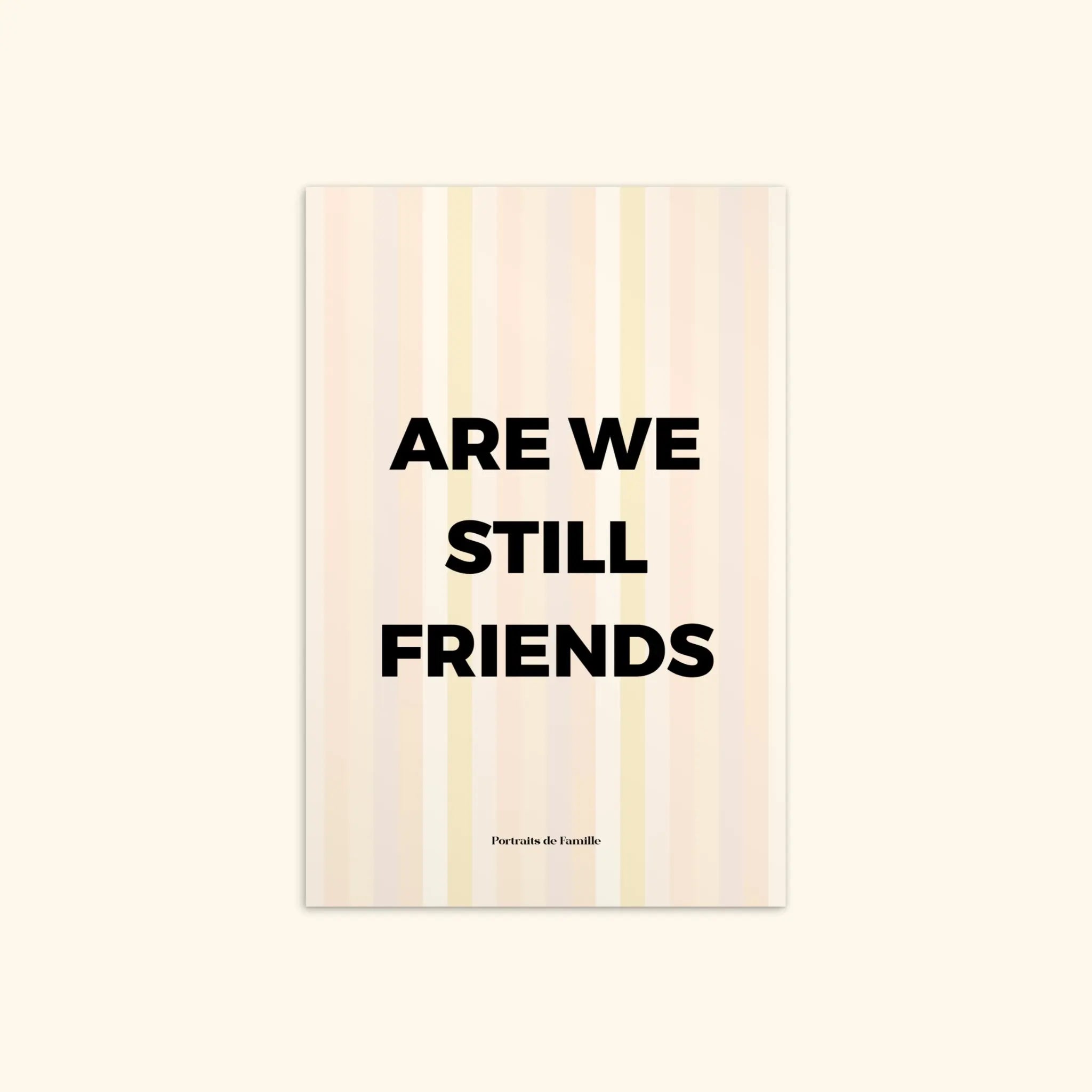 Portraits de Famille The Essentials The Postcard Question Palette Matte Paper Front