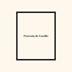 Portraits de Famille The Essentials The Print Logo High Quality Unframed Giclee Paper Type Hahnemuehle Pearl Paper