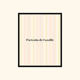 Portraits de Famille The Essentials The Print Logo Palette High Quality Unframed Giclee Paper Type Hahnemuehle Pearl Paper