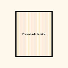 Portraits de Famille The Essentials The Print Logo Palette High Quality Unframed Giclee Paper Type Hahnemuehle Pearl Paper