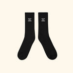 Portraits de Famille The Essentials The Socks Question Black Premium Cotton Sides