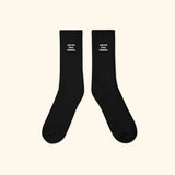 Portraits de Famille The Essentials The Socks Question Black Premium Cotton Sides